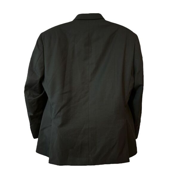 Michael Strahan Collection Dual Vents Wool Blend Black Striped Blazer Jacket 42S - Picture 3 of 8